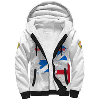 Commonwealth Of England Map Sherpa Hoodie Historical British Isles Flag Silhouette