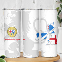 Commonwealth Of England Map Skinny Tumbler Historical British Isles Flag Silhouette