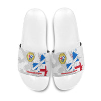 Commonwealth Of England Map Slide Sandals Historical British Isles Flag Silhouette