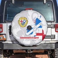 Commonwealth Of England Map Spare Tire Cover Historical British Isles Flag Silhouette