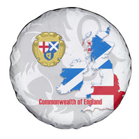 Commonwealth Of England Map Spare Tire Cover Historical British Isles Flag Silhouette