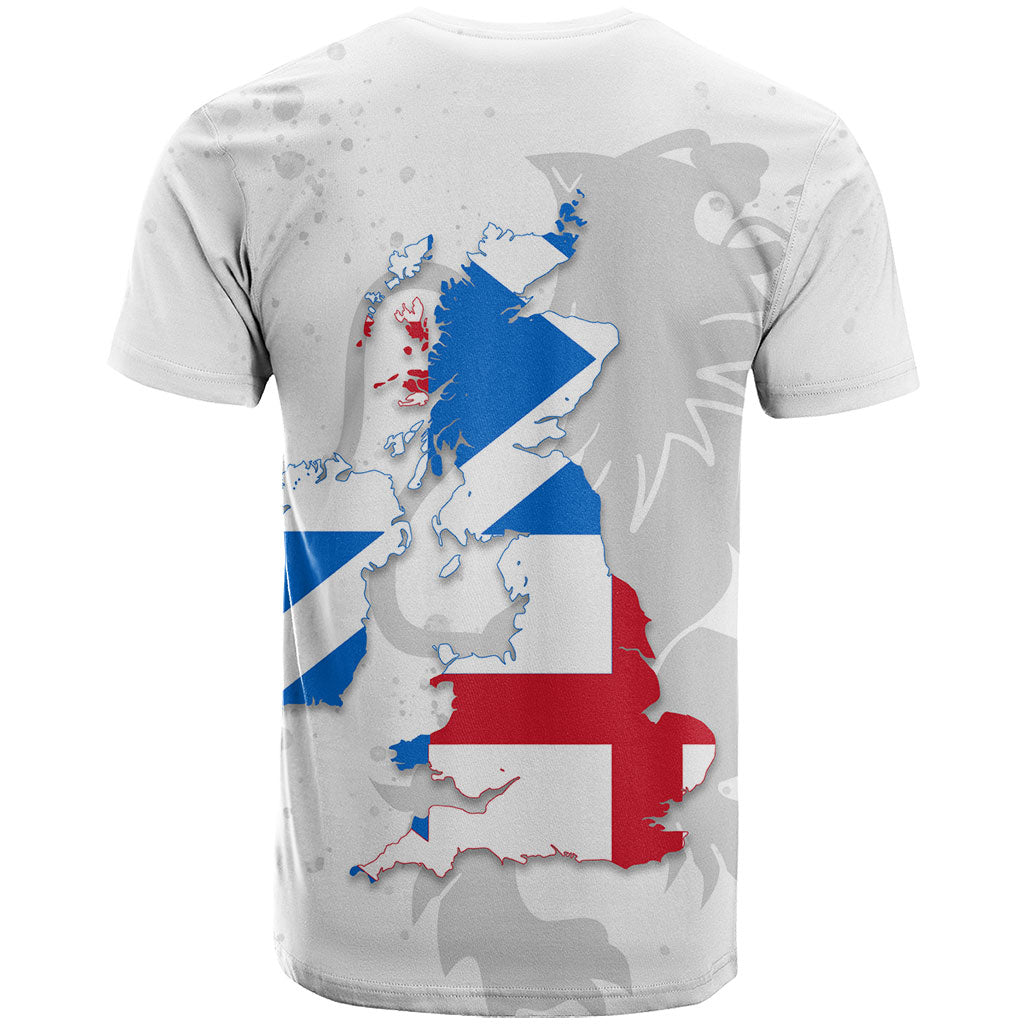 Commonwealth Of England Map T Shirt Historical British Isles Flag Silhouette