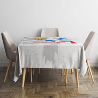 Commonwealth Of England Map Tablecloth Historical British Isles Flag Silhouette
