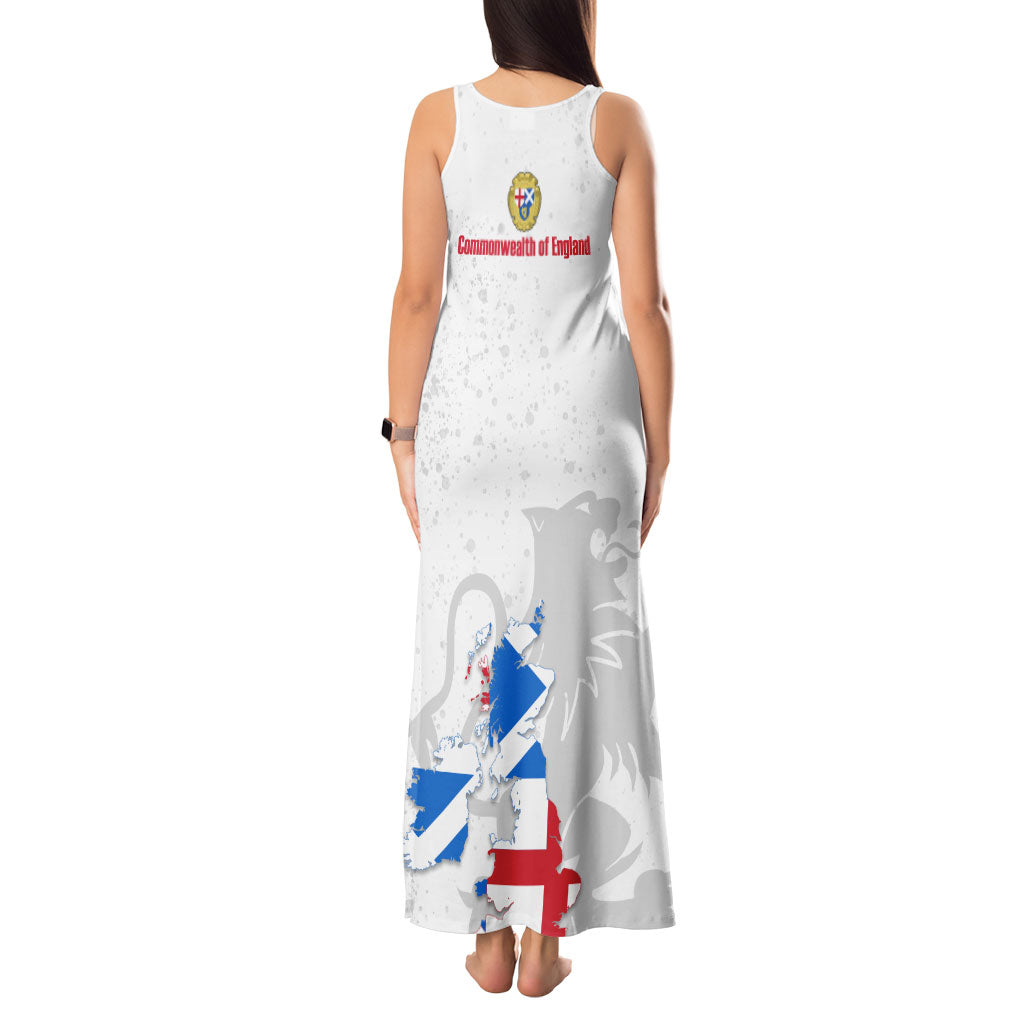 Commonwealth Of England Map Tank Maxi Dress Historical British Isles Flag Silhouette