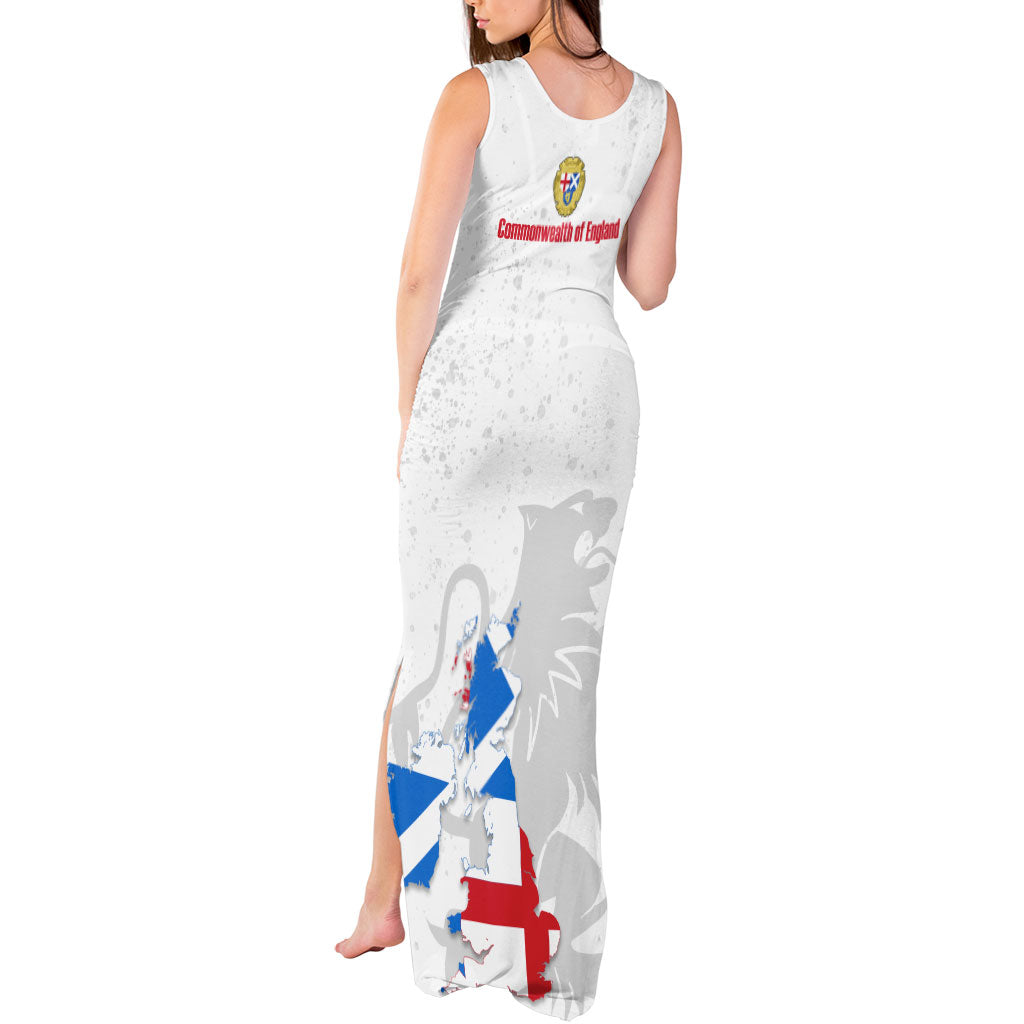 Commonwealth Of England Map Tank Maxi Dress Historical British Isles Flag Silhouette