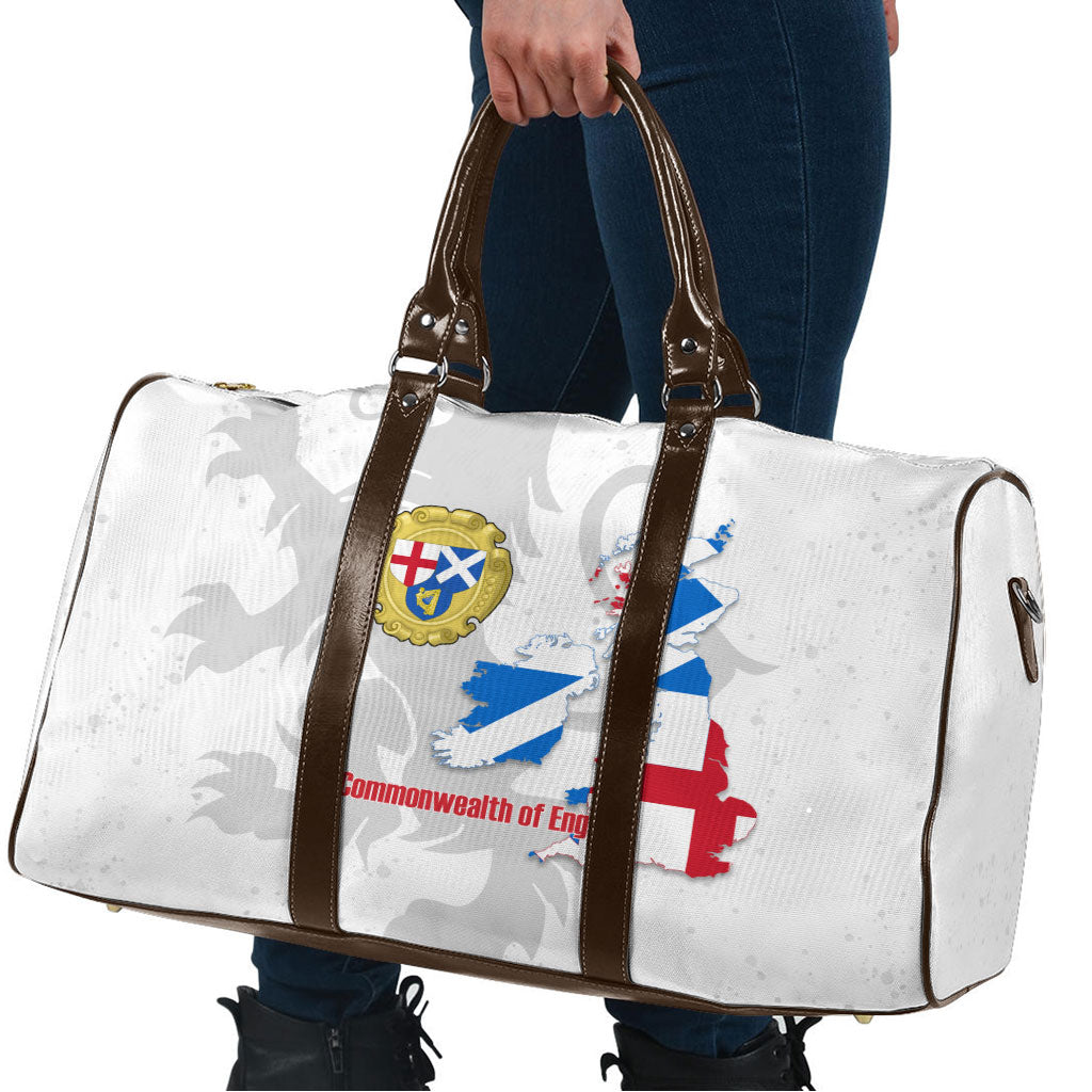Commonwealth Of England Map Travel Bag Historical British Isles Flag Silhouette