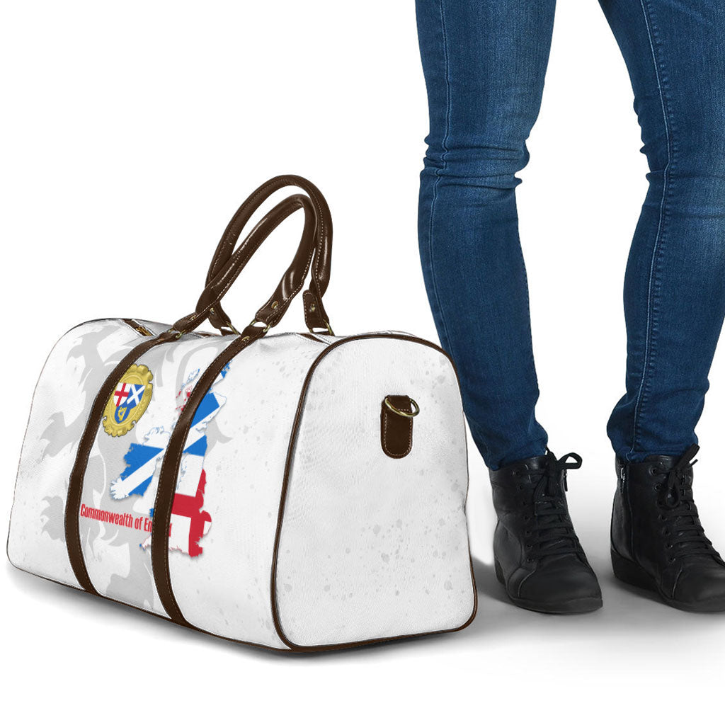 Commonwealth Of England Map Travel Bag Historical British Isles Flag Silhouette