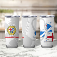 Commonwealth Of England Map Tumbler Cup Historical British Isles Flag Silhouette
