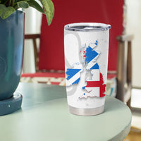 Commonwealth Of England Map Tumbler Cup Historical British Isles Flag Silhouette