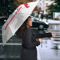 Commonwealth Of England Map Umbrella Historical British Isles Flag Silhouette