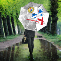 Commonwealth Of England Map Umbrella Historical British Isles Flag Silhouette