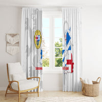 Commonwealth Of England Map Window Curtain Historical British Isles Flag Silhouette