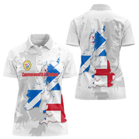 Commonwealth Of England Map Women Polo Shirt Historical British Isles Flag Silhouette