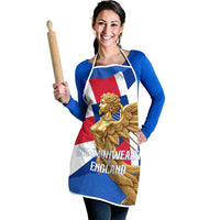 Commonwealth Of England Flag Golden Angel Apron Historical British Heritage Winged Figure