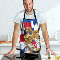 Commonwealth Of England Flag Golden Angel Apron Historical British Heritage Winged Figure