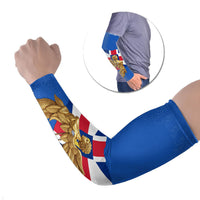 Commonwealth Of England Flag Golden Angel Arm Sleeves Historical British Heritage Winged Figure