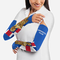 Commonwealth Of England Flag Golden Angel Arm Sleeves Historical British Heritage Winged Figure