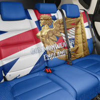 Commonwealth Of England Flag Golden Angel Back Car Seat Cover Historical British Heritage Winged Figure