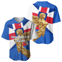 Commonwealth Of England Flag Golden Angel Baseball Jersey Historical British Heritage Winged Figure