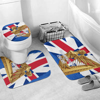 Commonwealth Of England Flag Golden Angel Bathroom Set Historical British Heritage Winged Figure