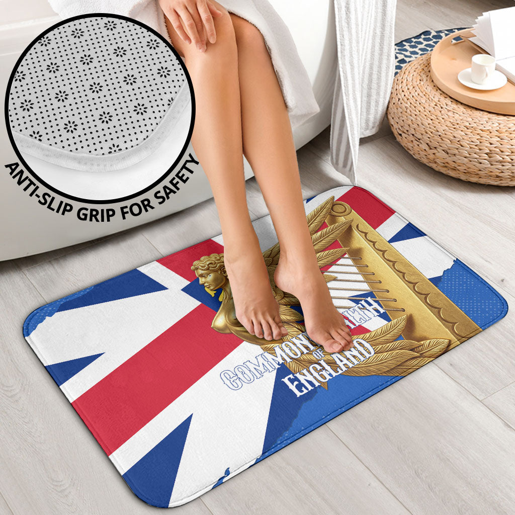 Commonwealth Of England Flag Golden Angel Bathroom Set Historical British Heritage Winged Figure