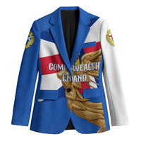 Commonwealth Of England Flag Golden Angel Blazer Historical British Heritage Winged Figure