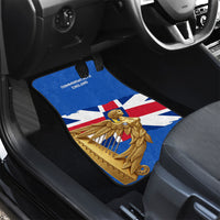 Commonwealth Of England Flag Golden Angel Car Mats Historical British Heritage Winged Figure