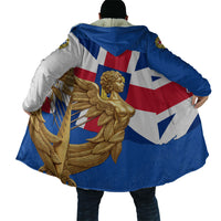 Commonwealth Of England Flag Golden Angel Cloak Historical British Heritage Winged Figure
