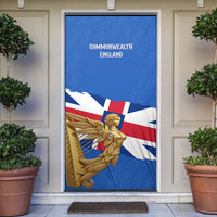 Commonwealth Of England Flag Golden Angel Door Cover Historical British Heritage Winged Figure