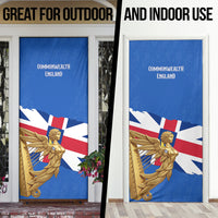 Commonwealth Of England Flag Golden Angel Door Cover Historical British Heritage Winged Figure