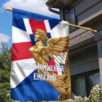 Commonwealth Of England Flag Golden Angel Garden Flag Historical British Heritage Winged Figure