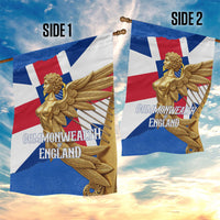 Commonwealth Of England Flag Golden Angel Garden Flag Historical British Heritage Winged Figure
