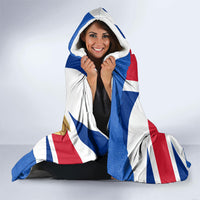 Commonwealth Of England Flag Golden Angel Hooded Blanket Historical British Heritage Winged Figure