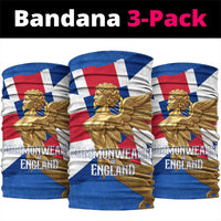 Commonwealth Of England Flag Golden Angel Neck Gaiter Historical British Heritage Winged Figure