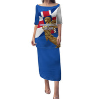 Commonwealth Of England Flag Golden Angel Puletasi Historical British Heritage Winged Figure