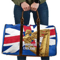 Commonwealth Of England Flag Golden Angel Travel Bag Historical British Heritage Winged Figure