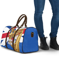 Commonwealth Of England Flag Golden Angel Travel Bag Historical British Heritage Winged Figure