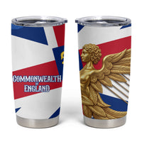 Commonwealth Of England Flag Golden Angel Tumbler Cup Historical British Heritage Winged Figure