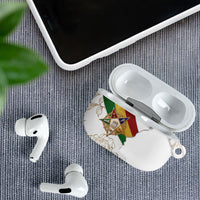 Order Of The Eastern Star AirPods Case OES Elegant Floral Line Art Fraternal Symbolism