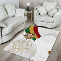 Order Of The Eastern Star Area Rug OES Elegant Floral Line Art Fraternal Symbolism