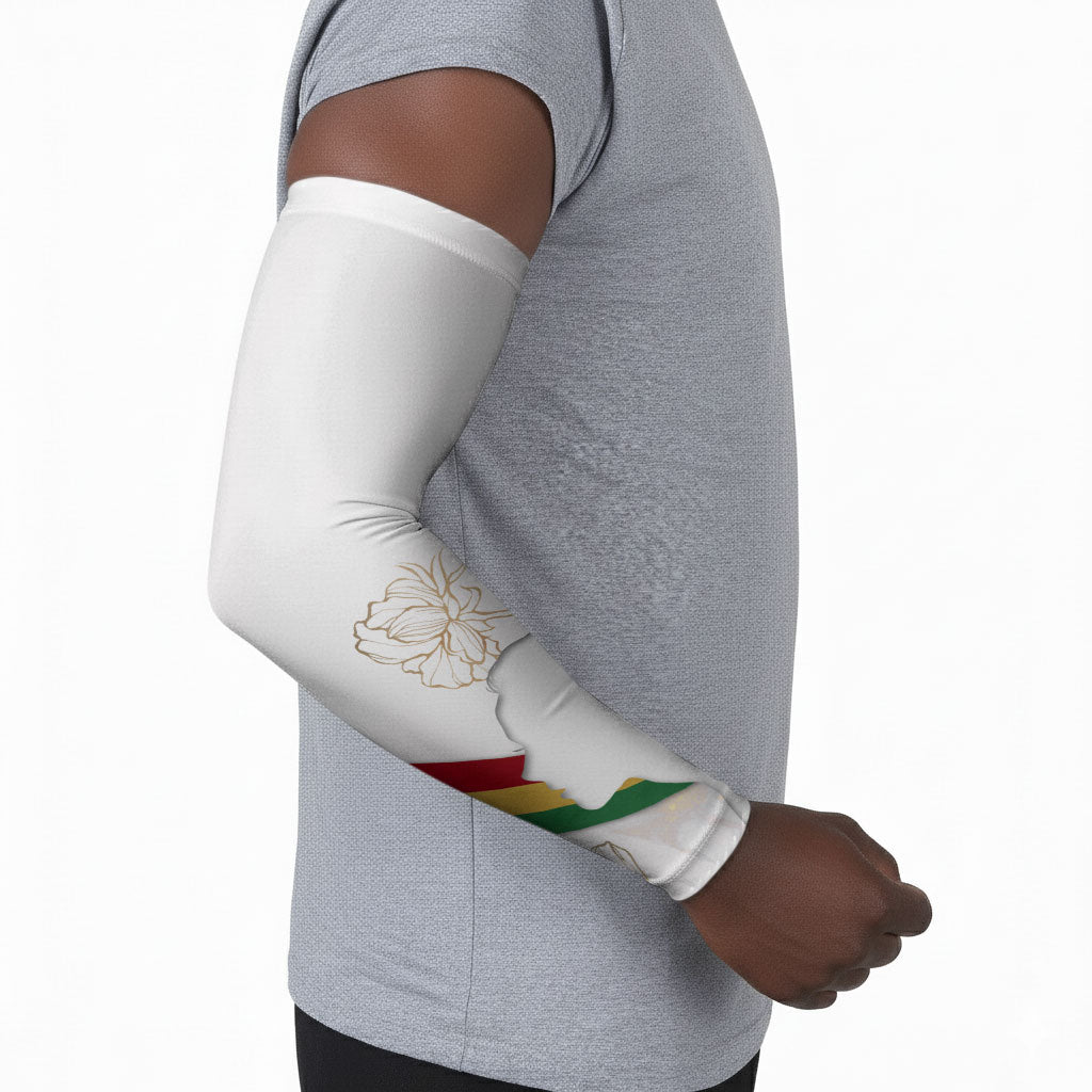Order Of The Eastern Star Arm Sleeves OES Elegant Floral Line Art Fraternal Symbolism