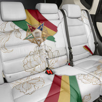 Order Of The Eastern Star Back Car Seat Cover OES Elegant Floral Line Art Fraternal Symbolism
