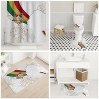 Order Of The Eastern Star Bathroom Set OES Elegant Floral Line Art Fraternal Symbolism