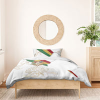 Order Of The Eastern Star Bedding Set OES Elegant Floral Line Art Fraternal Symbolism