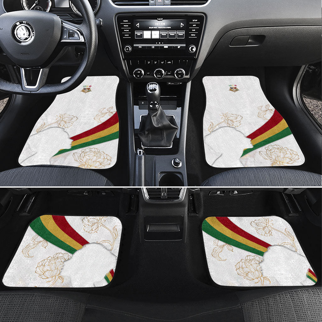 Order Of The Eastern Star Car Mats OES Elegant Floral Line Art Fraternal Symbolism