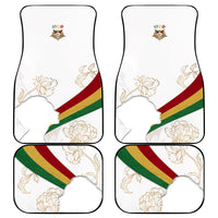 Order Of The Eastern Star Car Mats OES Elegant Floral Line Art Fraternal Symbolism