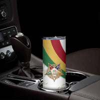 Order Of The Eastern Star Skinny Tumbler OES Elegant Floral Line Art Fraternal Symbolism