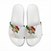 Order Of The Eastern Star Slide Sandals OES Elegant Floral Line Art Fraternal Symbolism