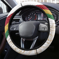 Order Of The Eastern Star Steering Wheel Cover OES Elegant Floral Line Art Fraternal Symbolism