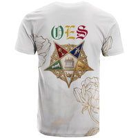 Order Of The Eastern Star T shirt OES Elegant Floral Line Art Fraternal Symbolism